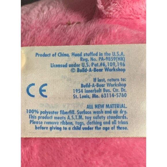 Vtg Build-A-Bear Hello Kitty Pink Plush Winking Eye Sanrio Leopard Bow Outfit - Picture 11 of 12